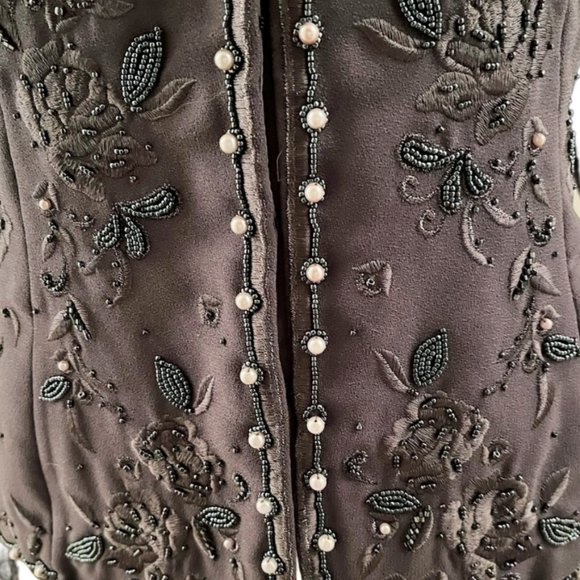 Vintage John Meyer of Norwich Beaded Jacket / Blazer Size 8 - Picture 7 of 9